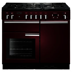 Rangemaster Professional + 100 Dual Fuel Range Cooker Cranberry